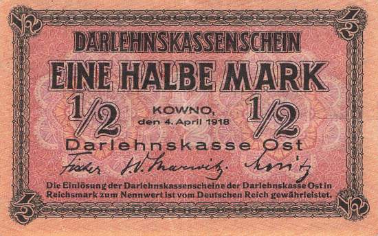 ro. 464 B 1/2 Mark 1918